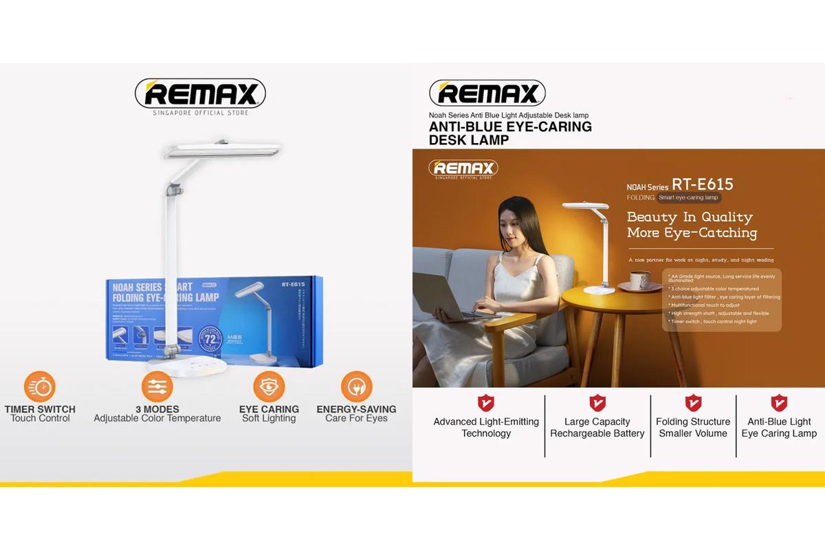 Remax RTE615 Noah Series AntiBlue Eyecare Night Light adjustable